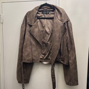 Lioness Brown Leather Jacket